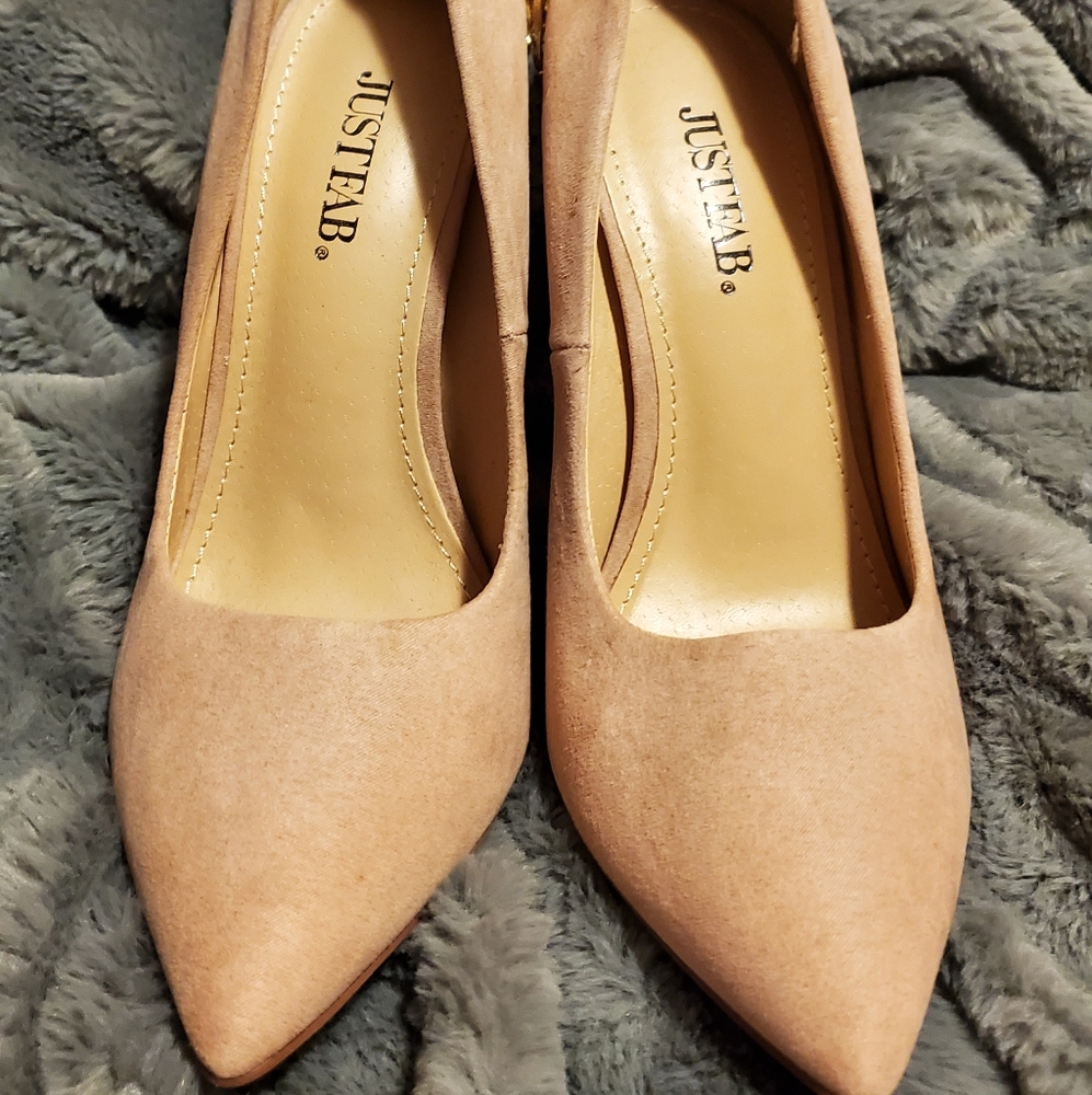 Blush and Gold Heels